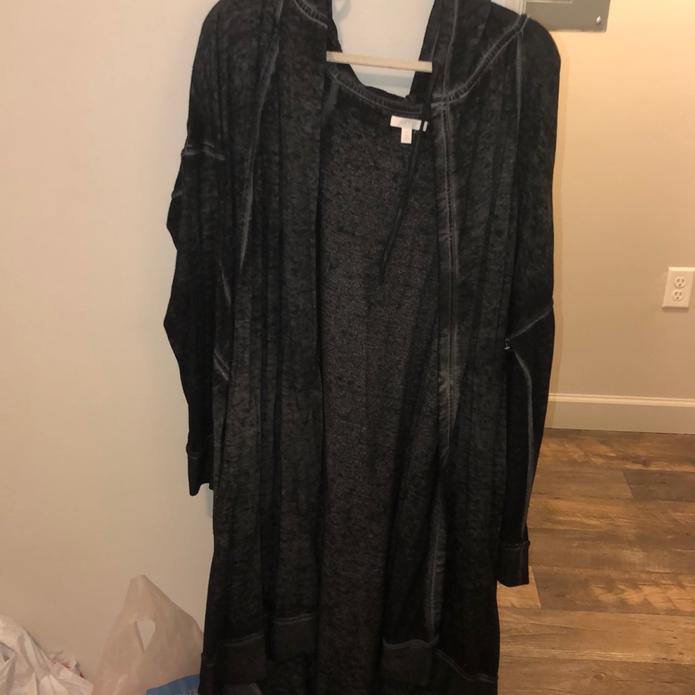 Hooded cardigan
